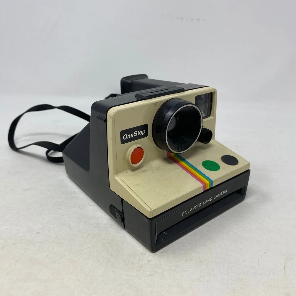 Polaroid OneStep Land Camera Vintage Instant Film Rainbow Stripe SX-70 Untested